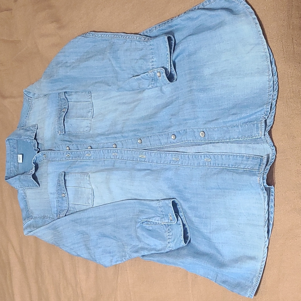 Denim shirt dress